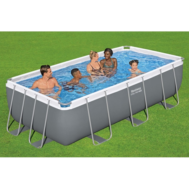 Piscine rectangulaire Steel Pro MAX™ 404x201x100 cm – Bestway