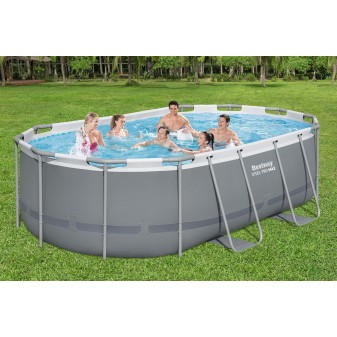 Piscine hors sol ovale Steel Pro MAX Solo Pool 427 x 250 x 100 cm Bestway