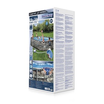Piscine hors sol ovale Power Steel Comfort Jet 610 x 366 x 122 cm