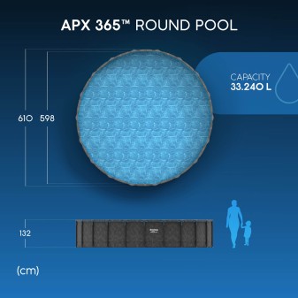 Piscine ronde APX 365™ 610x132 cm – Bestway