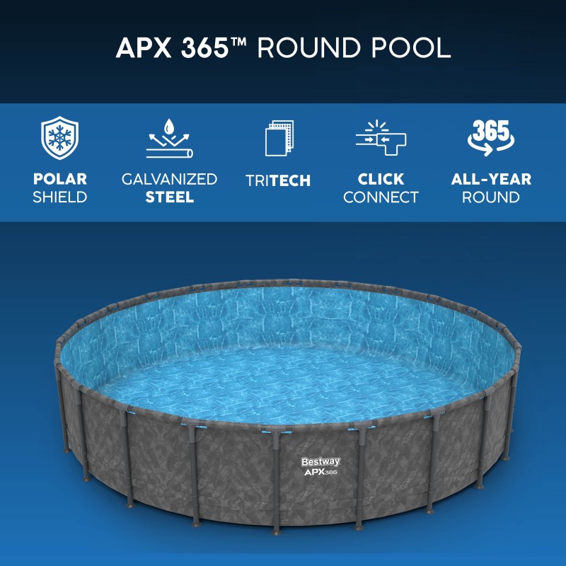 Piscine ronde APX 365™ 549x132 cm – Bestway