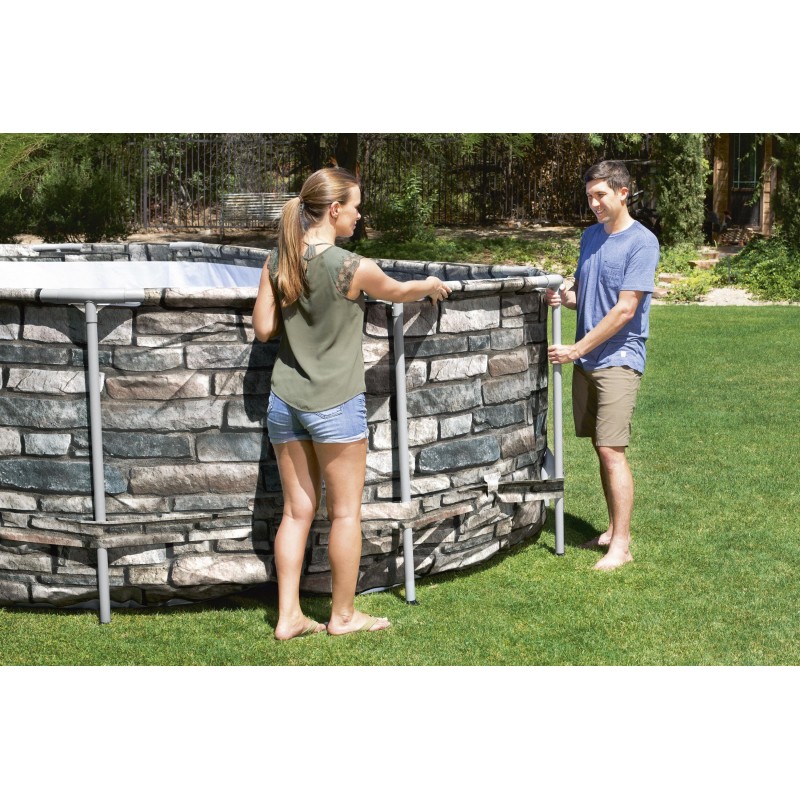 Piscine hors sol ovale Power Steel Comfort Jet 610 x 366 x 122 cm