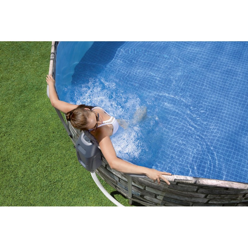 Piscine hors sol ovale Power Steel Comfort Jet 610 x 366 x 122 cm