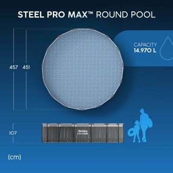 Piscine ronde Steel Pro MAX™ 457x107 cm – Bestway