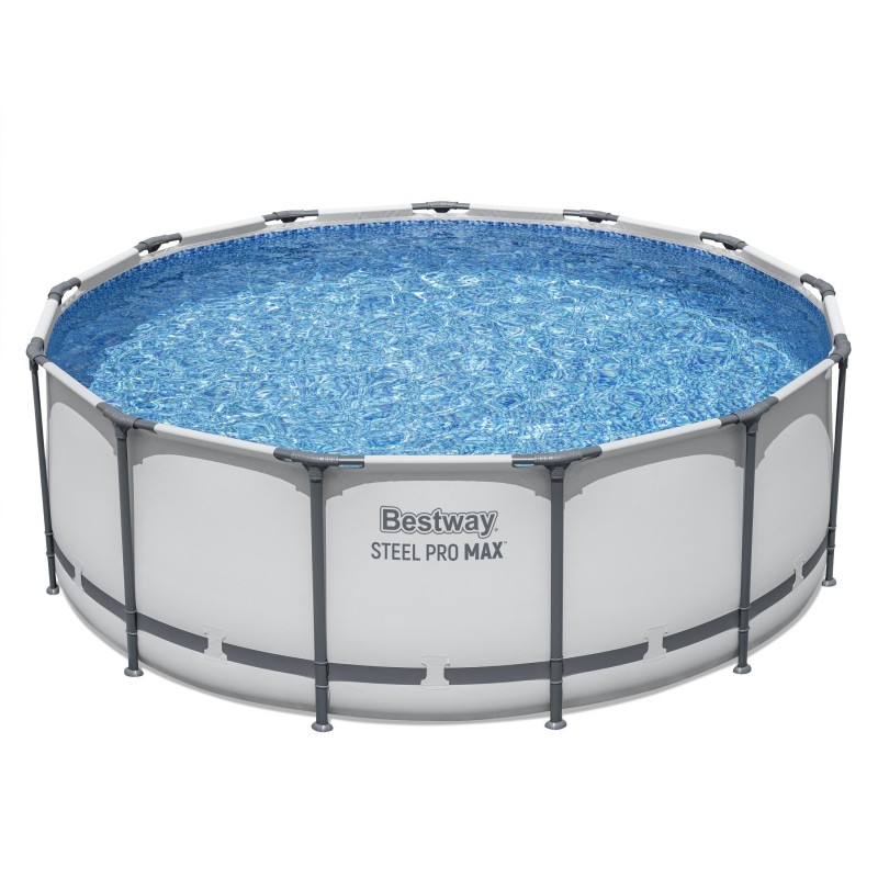 Piscine Tubulaire Ronde Bestway Steel Pro Max 396x122 Grise