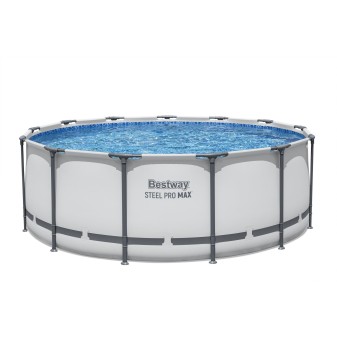 Piscine Tubulaire Ronde Bestway Steel Pro Max 396x122 Grise