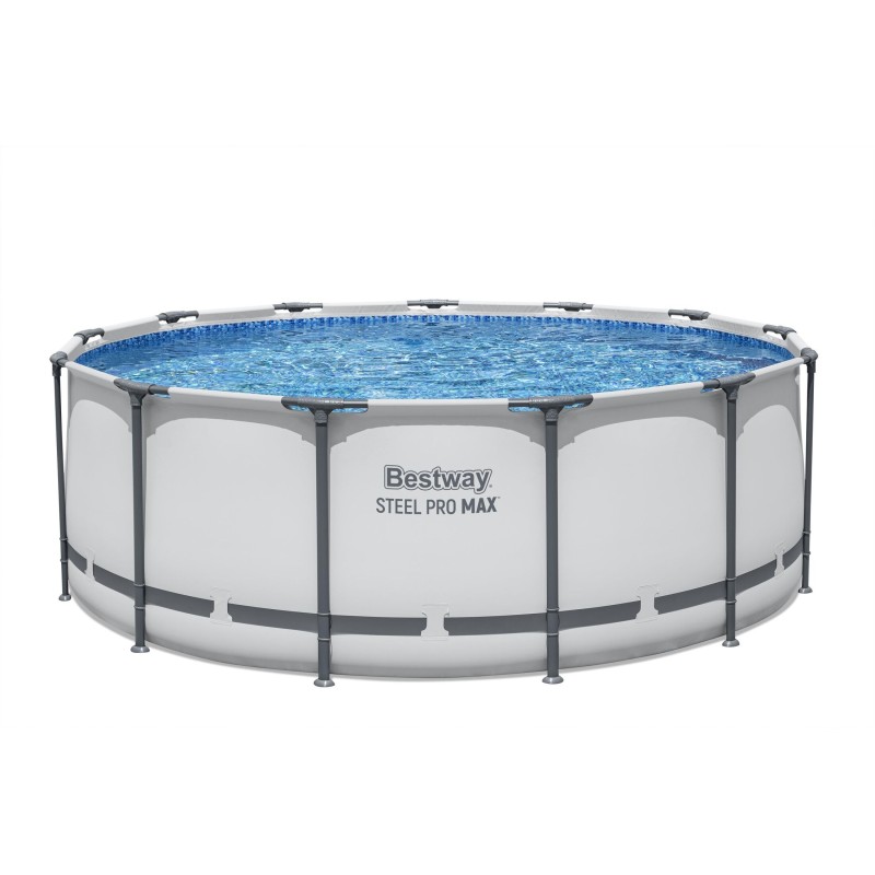 Piscine Tubulaire Ronde Bestway Steel Pro Max 396x122 Grise