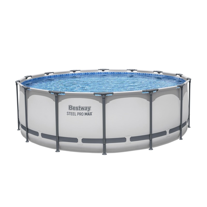 Piscine Tubulaire Ronde Bestway Steel Pro Max 427x122 Grise