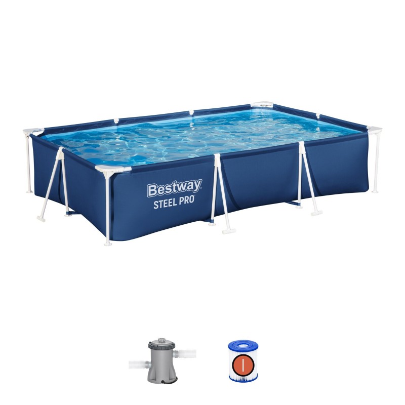 Piscine rectangulaire Steel Pro® 300x201x66 cm – Bestway