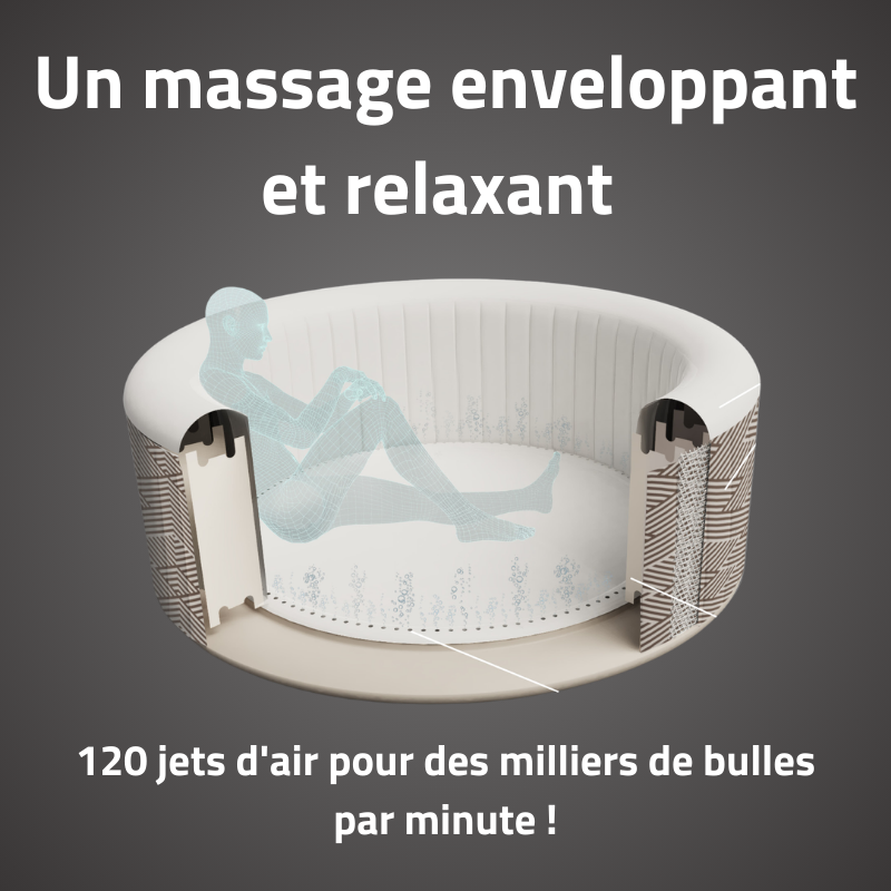 Spa gonflable rond Lay-Z-Spa Madrid AirJet 2-4 personnes Bestway