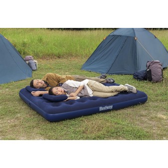 Matelas gonflable 2 places Queen 22 cm Bestway® confort optimal avec pompe incluse Matelas gonflable 2 places Queen 22 cm Bestway® confort optimal avec pompe incluse