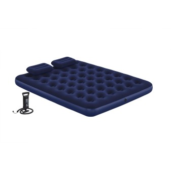 Matelas gonflable 2 places Queen 22 cm Bestway® confort optimal avec pompe incluse Matelas gonflable 2 places Queen 22 cm Bestway® confort optimal avec pompe incluse