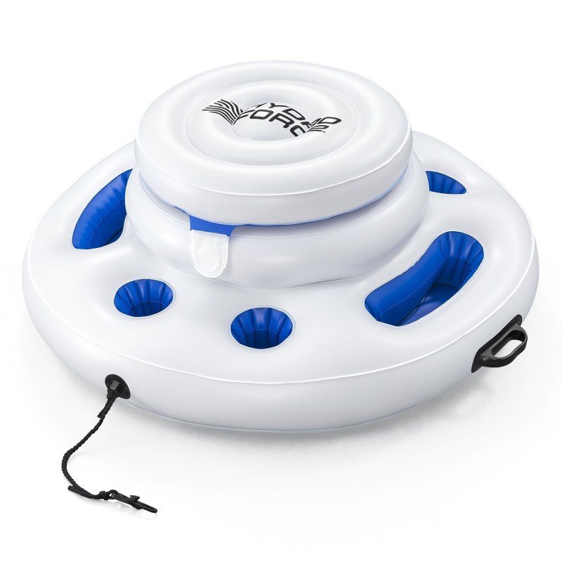 Plateforme gonflable flottante 269cm Sun Soaker™ Hydro Force® pour 4 personnes détente en famille