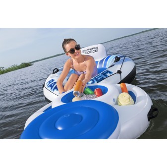 Plateforme gonflable flottante 269cm Sun Soaker™ Hydro Force® pour 4 personnes détente en famille