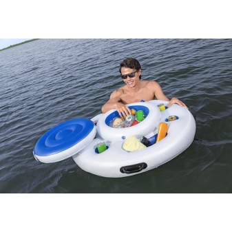 Plateforme gonflable flottante 269cm Sun Soaker™ Hydro Force® pour 4 personnes détente en famille