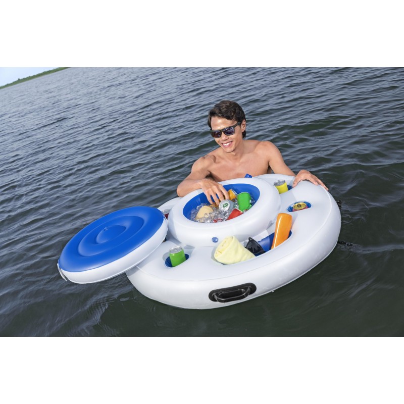 Plateforme gonflable flottante 269cm Sun Soaker™ Hydro Force® pour 4 personnes détente en famille