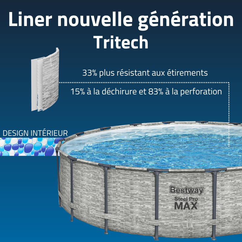 Piscine Tubulaire Ronde Bestway Steel Pro Max 549x122 Pierres