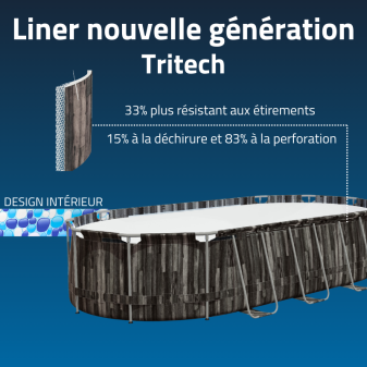 Piscine hors sol ovale 610 x 366 x 122 cm Power Steel Piscine hors sol ovale 610 x 366 x 122 cm Power Steel