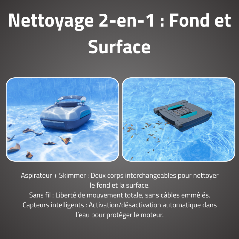 Robot AquaTronix Pro G300 Sans Fil - Fond Plat 50m²