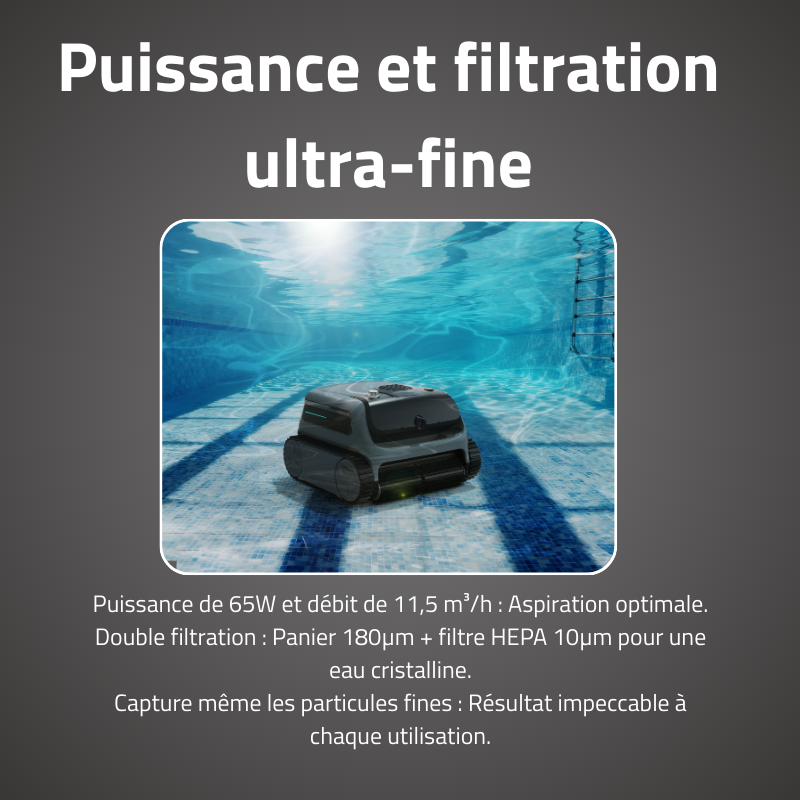 Robot Atlas Vision Sans Fil - Fond, Parois & Ligne 200m²