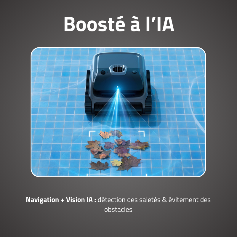 Robot Atlas Vision Sans Fil - Fond, Parois & Ligne 200m²
