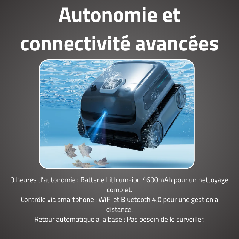 Robot Atlas Vision Sans Fil - Fond, Parois & Ligne 200m²
