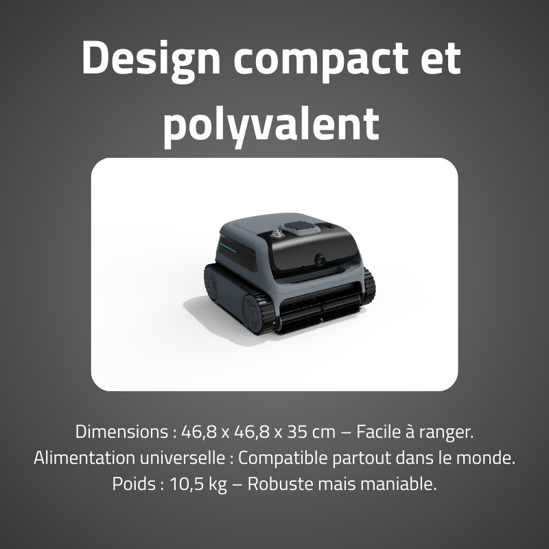 Robot Sans Fil Orion - Fond, Parois & Ligne d'eau 200m²