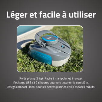 Robot Sans Fil Agathe - Fond Plat 15m² Robot Sans Fil Agathe - Fond Plat 15m²