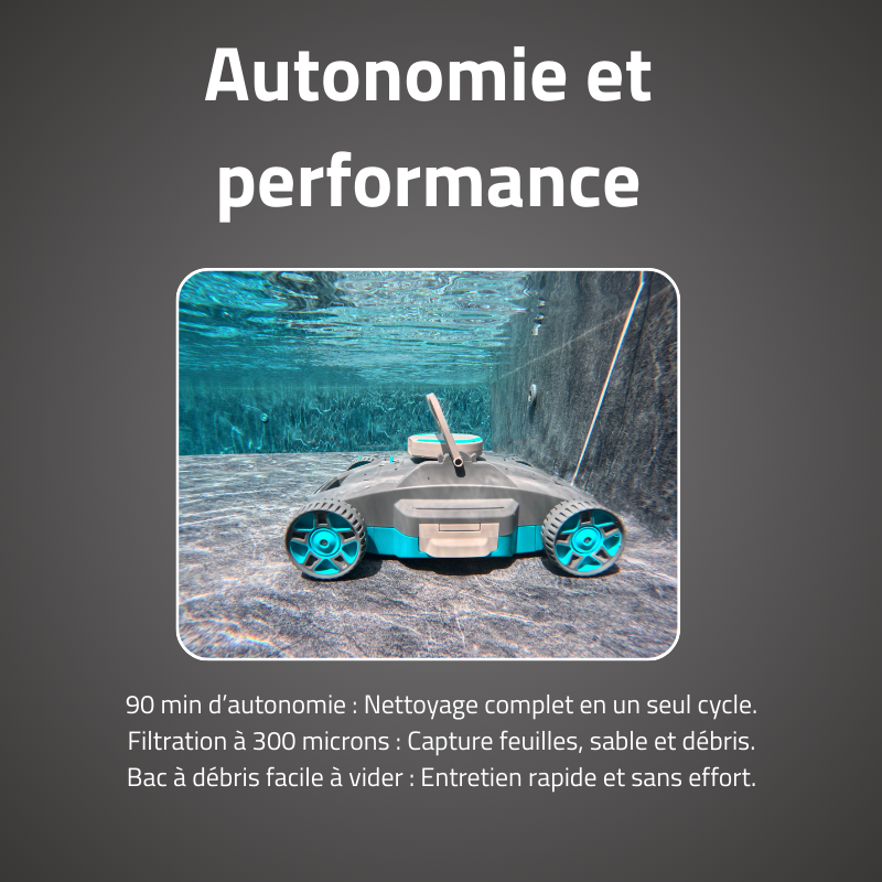 Robot Sans Fil Platine - Fond Plat 20m² Robot Sans Fil Platine - Fond Plat 20m²