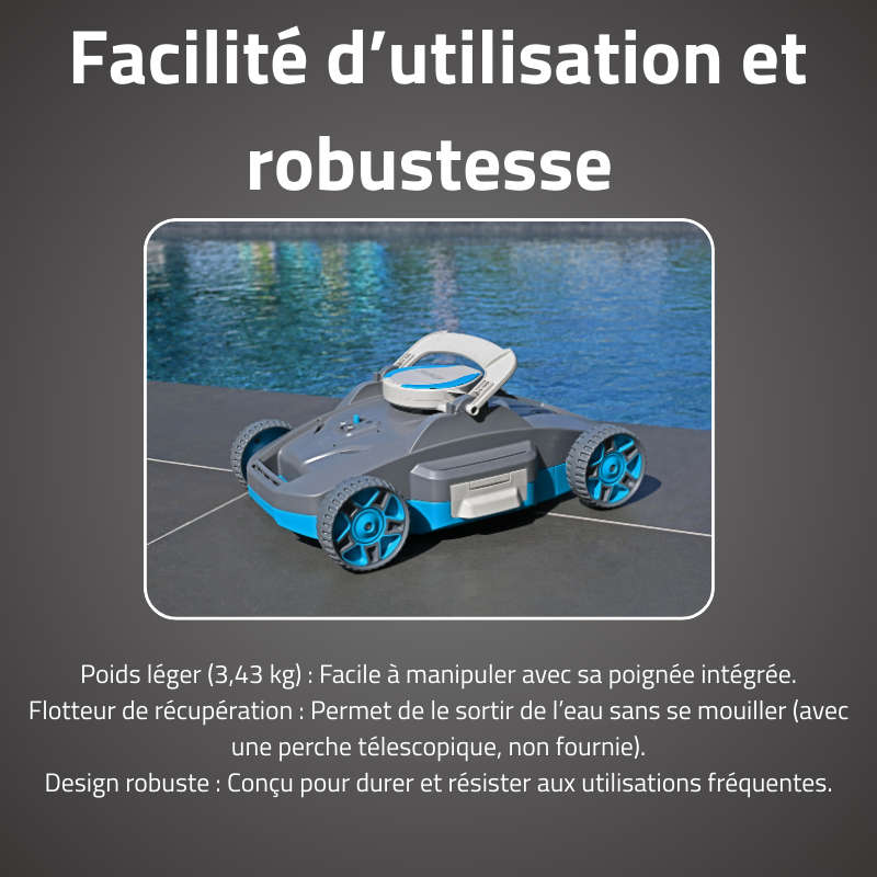Robot Sans Fil Platine - Fond Plat 20m² Robot Sans Fil Platine - Fond Plat 20m²
