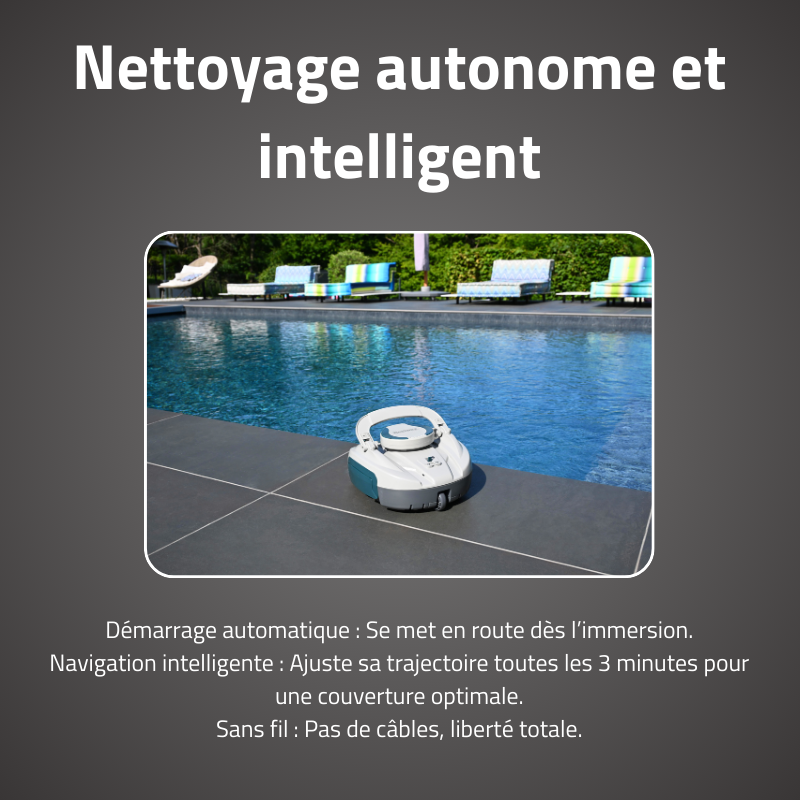 Robot Sans Fil Jade - Nettoyage Fond Plat 15m²