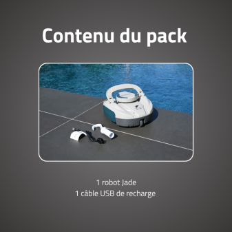 Robot piscine Jade - fond plat - 15 m² max