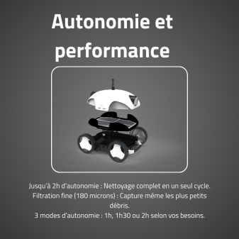 Robot Piscine Falcon+ - Fond et Pentes 28m²