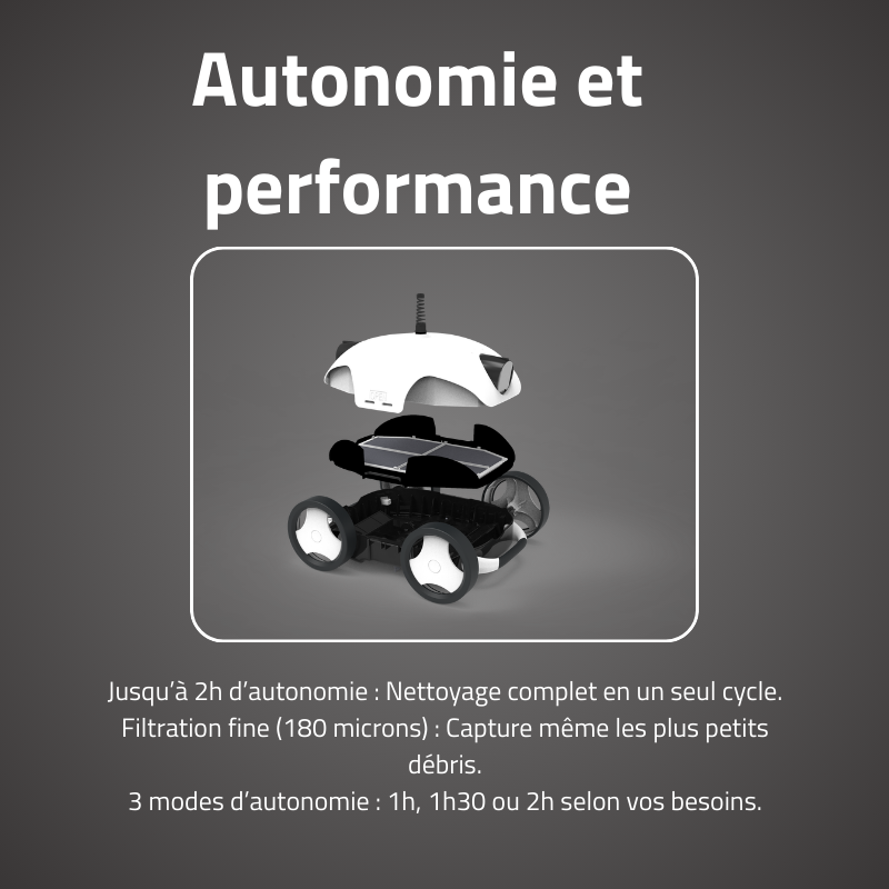 Robot Piscine Falcon+ - Fond et Pentes 28m²