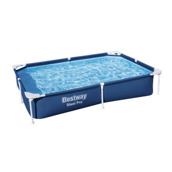 Piscine hors sol - Rectangulaire - Steel Pro - 221 x 150 x 43 cm