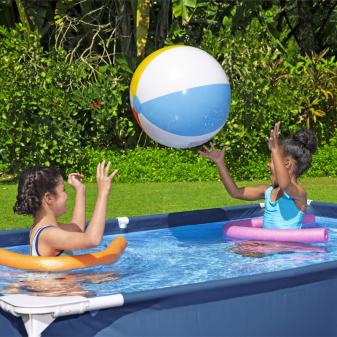 Piscine hors sol - Rectangulaire - Steel Pro - 221 x 150 x 43 cm