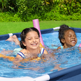 Piscine Tubulaire Rect. Bestway Steel Pro 221x150 Bleue