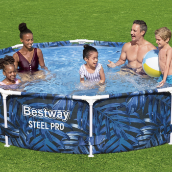 Piscine Tubulaire Ronde Bestway Steel Pro 305x66 Tropical