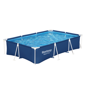 Piscine Tubulaire Rect. Bestway Steel Pro 300x201 Bleue