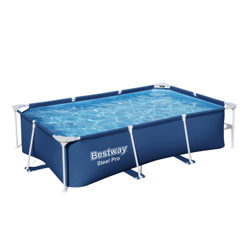 Piscine Tubulaire Rect. Bestway Steel Pro 259x170 Bleue