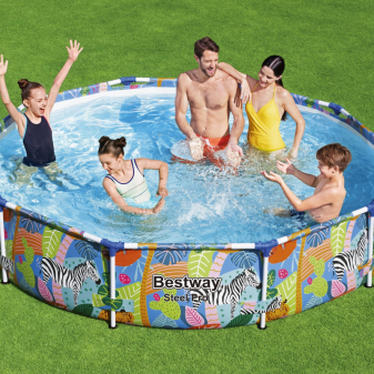Piscine hors sol - Ronde - Steel Pro - 305 x 66 cm