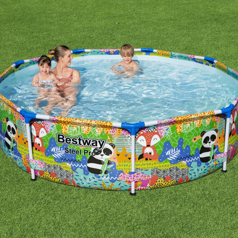 Piscine Tubulaire Ronde Bestway Steel Pro 274x66 Panda