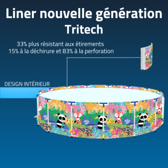 Piscine Tubulaire Ronde Bestway Steel Pro 274x66 Panda