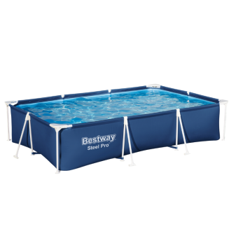 Piscine Tubulaire Rect. Bestway Steel Pro 300x201 Bleue