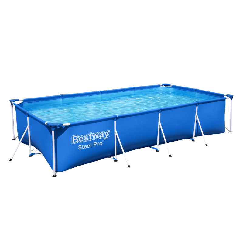Piscine Tubulaire Rect. Bestway Steel Pro 400x211 Bleue