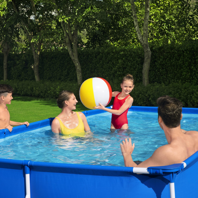 Piscine Tubulaire Rect. Bestway Steel Pro 400x211 Bleue