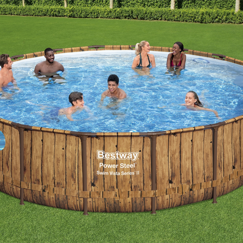 Piscine Tubulaire Ronde Bestway Power Steel Swim Vista 549x122