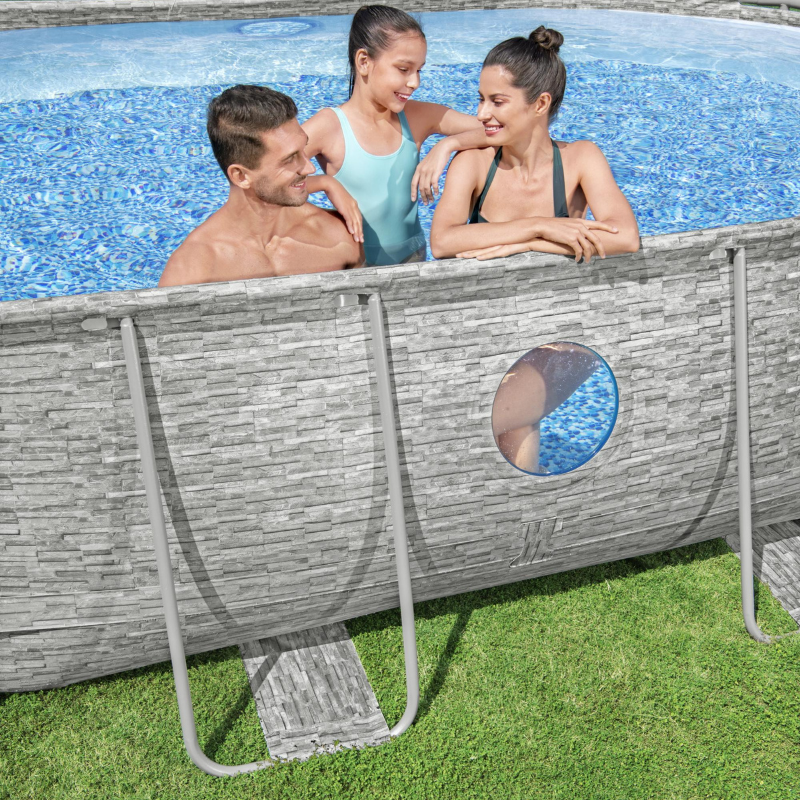 Piscine Tubulaire Ovale Bestway Swim Vista 488x305 Pierres Piscine Tubulaire Ovale Bestway Swim Vista 488x305 Pierres