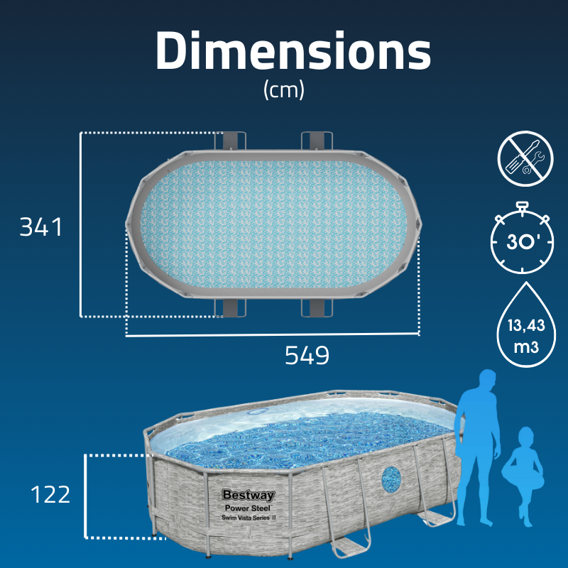 Piscine Tubulaire Ovale Bestway Swim Vista 488x305 Pierres Piscine Tubulaire Ovale Bestway Swim Vista 488x305 Pierres