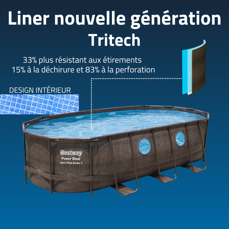 Piscine Tubulaire Ovale Bestway Swim Vista 549x274 Rotin Piscine Tubulaire Ovale Bestway Swim Vista 549x274 Rotin